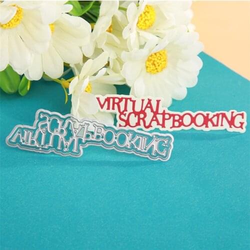 VIRTUAL SCRAPBOOKING Words Metal Cutting Dies Scrapbooking Album Paper DIY Cards Craft Embossing Dies New 2020