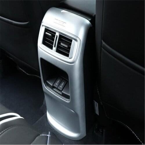 Rear Air Vent Cover Trim For Honda CRV CR-V 2017 2018 ABS Matte Car Interior Center Armrest Box AC Outlet Decoration Panels 2pcs