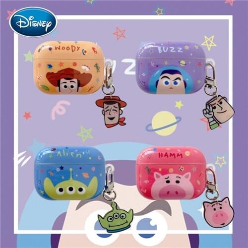 Cartoon Cute Woody Buss Airpods Pro Protective Cover Cartoon Apple 2 Bluetooth Headset Cover Hard Shell Creative Toy Gift Case