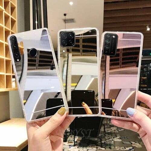 Y5P Y6P Y7P Y8P Y6S Y9S Prime 2019 Mirror Case On Huawei Honor 8A Prime 8S 8C 8X 9X 30i 9A 9S 9C 10i Lite 30S Soft Silicon Cover