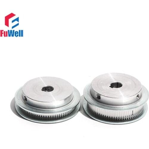 Timing Pulley S2M-35T Aluminum Alloy Synchronous Pulley S2M 35Teeth 7mm/11mm Belt Width Transmission Pulley with Keyway