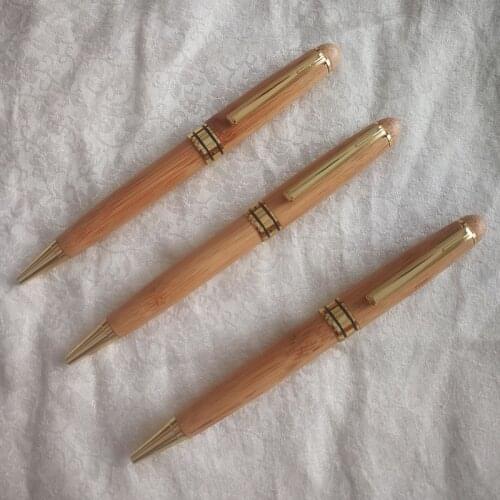 1pcs Creative Upscale Bamboo Ballpoint Pens Fashion Business Office Signing Pen Practical School Supplies Writing Pen