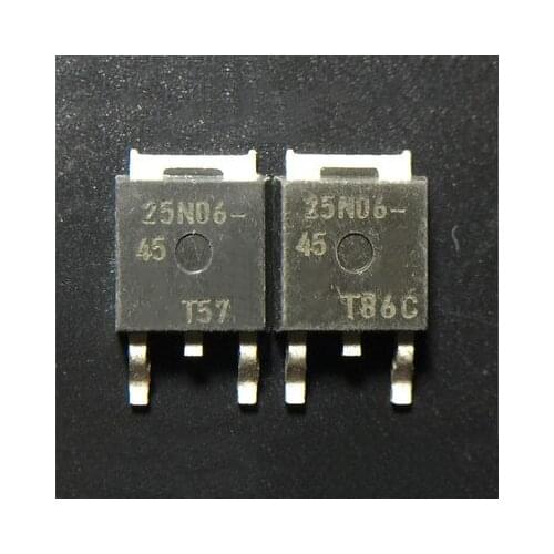 10pcs/lot SUD25N06-45L-E3 SUD25N06-45L SUD25N06 25N06 TO-252 In Stock