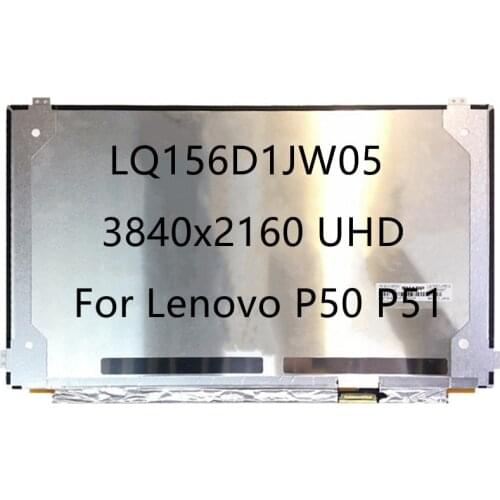15.6" Laptop For Lenovo P50 P51 LQ156D1JW05 Matrix display screen panel 3840x2160 UHD 40Pins non-touch