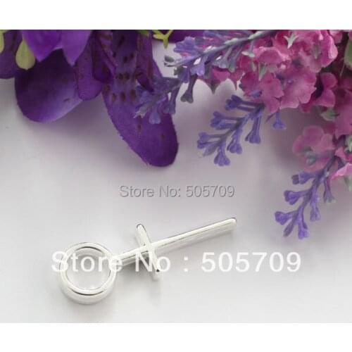 20PCS Sterling Silver Color Plate Female Symbol Metal Charm Pendants A9275SSP