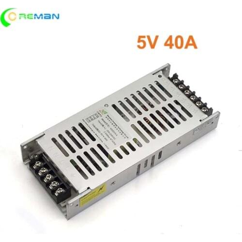 200w Switching Power Supply 5V40A Full Color Led Display P2P2.5P3 Rental Cabinet Use