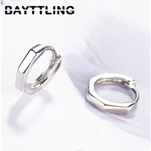 BAYTTLING Women's Silver Earrings