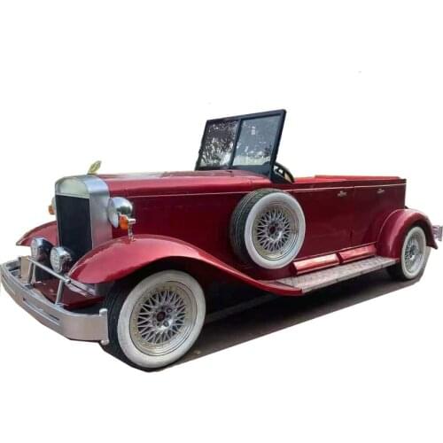 Electric Resort Car Sightseeing Bus Tourist Roadster Car with 4 seats Customized Color Vintage Classic Travel City Shuttle Bus