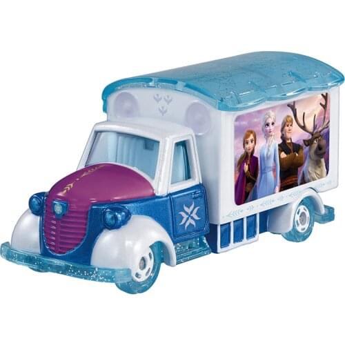 Disney image Cartoon Frozen family toy car model female toy Ice Snow Princess 2 minivan a birthday gift