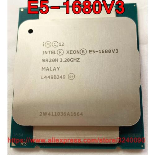 Intel Xeon CPU E5-1680V3 QS version 3.20GHz 8-Cores 20M LGA2011-3 E5-1680 V3 processor E5 1680V3 free shipping E5 1680 V3