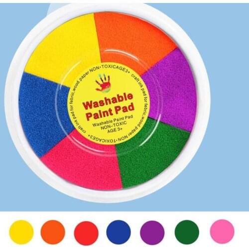 J60B Preschool Kids Supplies Creative Painting Ink Pads for over 12 Months Babies