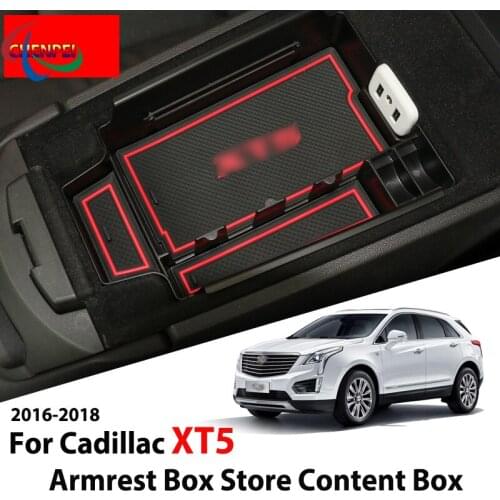 For Cadillac XT5 2016-2018 Modified Central Armrest Box Storage Box Storage Box Interior Storage Box Decoration Car Accessories