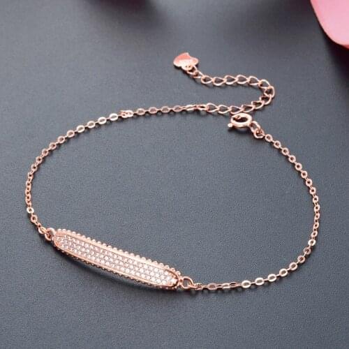 Fashion Bracelet For Women Genuine 925 Sterling Silver Bracelet Jewelry Accessories Anniversary Gift For Lady Party Decoration