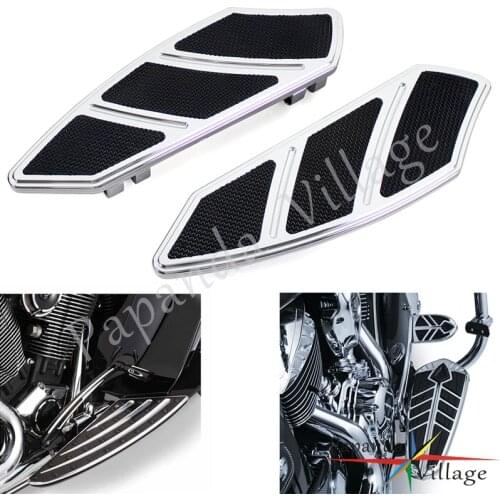 Motorcycle Rider Footpeg Driver Passenger Aluminum Floorboards For Harley Touring Softail Road King Electra Glide Bobber Chopper