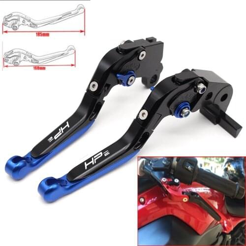 Motorcycle CNC Adjustable Foldable brake Clutch Levers for BMW HP2 Megamoto 2006 -2009 with Logo (HP2)