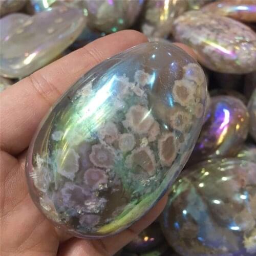 Natural stone Sardonyx agate palm stones playthings small stones and crystals healing crystals