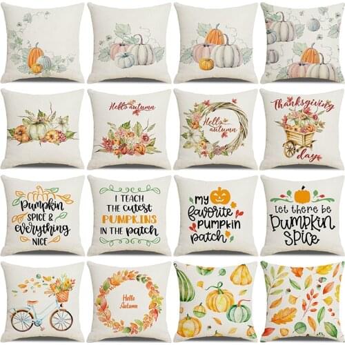 Nordic Fresh Pumpkin Art Design Pillowcase Pillowcase Back Cushion Cover Home Decoration Cushion Cover
