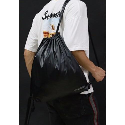 2021 Newest Hot Man Women Polyester String Drawstring Waterproof Swimming Back Pack Cinch Sack Gym Tote Bag School Sport Bag