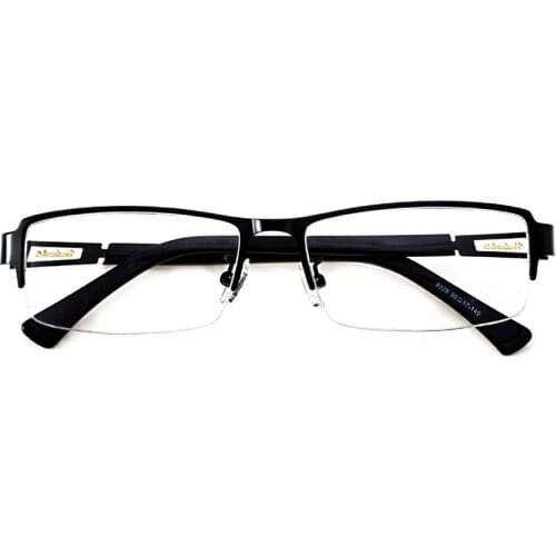 Trend Retro Halfrim Metal Anti Blu Light Ultralight Optical Reading Glasses Business for Men Women+1 +1.5 +2 +2.5 +3 +3.5 +4