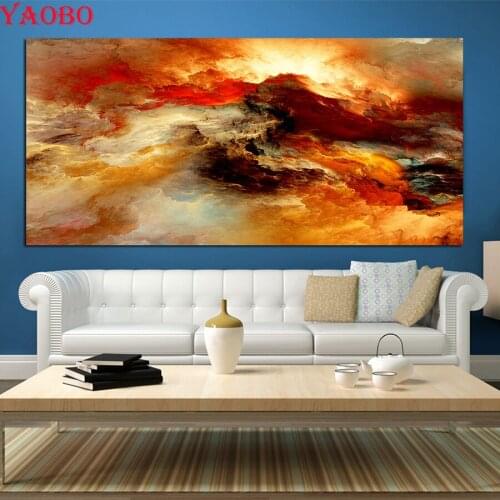 Full square round DIY Diamond Cloud Abstract Painting Diamond Cross Stitch 5D Diamond Embroidery Mosaic pattern home decoration