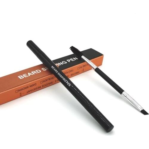 Professional Two-in-one Four-pronged Tip Men Beard Pen Styling Filling Repairing Shape Accessory Tools Effectively Enhance