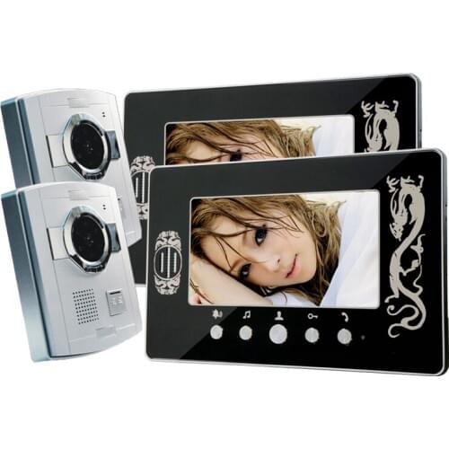 Two to Two 7 Inch LCD Display Wired Video Door phone