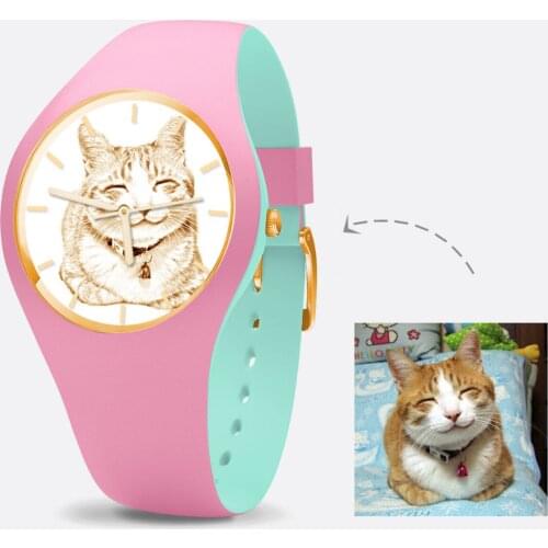 Personalized Photo Silicone Watch,Personalized Photo Watch,Custom Photo Watch,Personalized Custom Watch,Custom Pet Watch