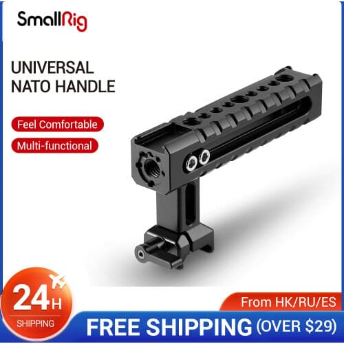SmallRig NATO Rail Handle Grip With Mounting Points Shoe Mounts for Cameras/ Camcorder/ Action Camera/Camera Cages-1955