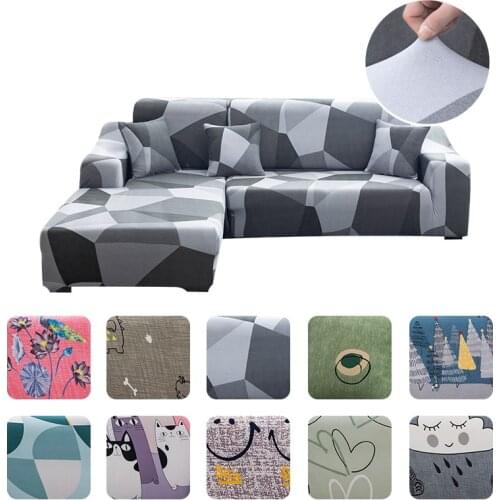 Modern Sofa Covers for Living Room L Shape Sofa Chaise Cover Lounge Covers for Corner Sofa Cover Adjustable Covers for Armchairs