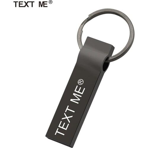 TEXT ME Metal USB Flash Drive 64GB Pendrive usb 2.0 memory stick usb stick pen drive 4gb 8gb 16gb 32gb Flash Drive