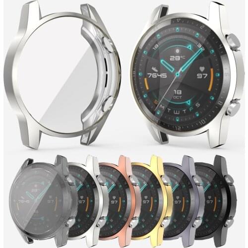 High Quality Soft TPU Watch Cover with Screen Protection For Huawei GT 2 46MM 42MM Shockproof Flexible Case Lightweight Bumper
