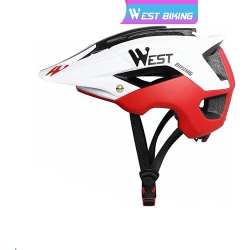 WEST BIKING Bike Helmet 56-62cm Breathable Ultralight MTB Integrally-molded Mountain MTB Cycling Helmet Safety Bicycle Helmet