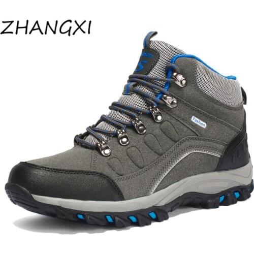 Winter Men Women Ankle Boots Leather Tactical Shoes New Plus Anti-Skidding Classical Walking Footwear Winter Hiking Snow Boots