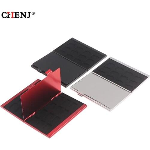1 PC Fashion Silver Aluminum Memory Card Storage Case Box Holders For Micro Memory Card 24TF
