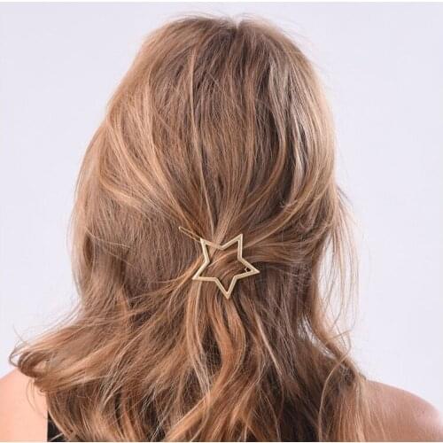 1PC NEW Fashion Women Girls Star Heart Hair Clip Delicate Hair Pin Hair Decorations Jewelry