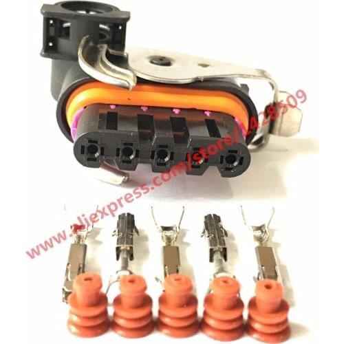 10 Sets XL Auto Female Parts Connector Wiper Motor For The Great Wall Geely 5 Pin Lear Waterproof Connector 18242000000