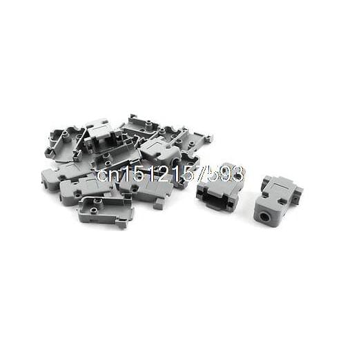 10Pcs DB9 9 Pin Straight Female D-SUB Connector Cover Hood Cap