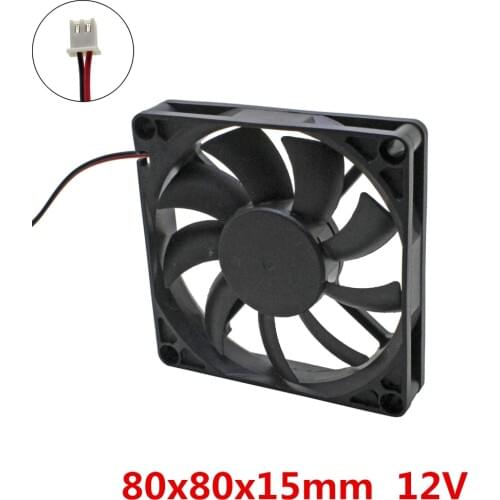 10pcs/lot GDSTIME 80x80x15mm 8015 fans cooling 12V Brushless Fan cooler radiator