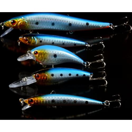 Hot 5pcs Set Fishing Lures Mixed 5 Different Style Model Fishing Bait Artificial Crankbait Wobblers Fishing Tackle Wholesale