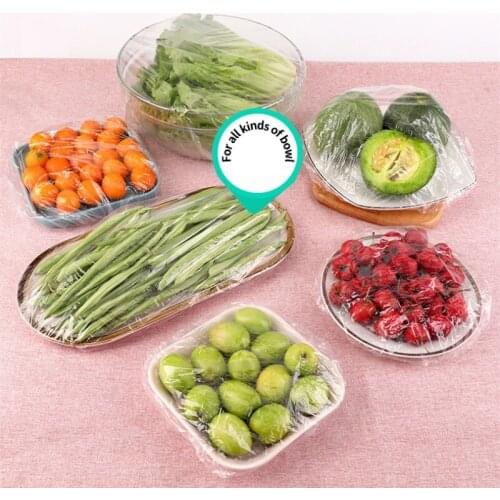 50/100Pcs Disposable Cling Film Wrap Household Refrigerator Food Fruit Preservation Cover Dust-proof Plastic Fresh-Keeping Cover