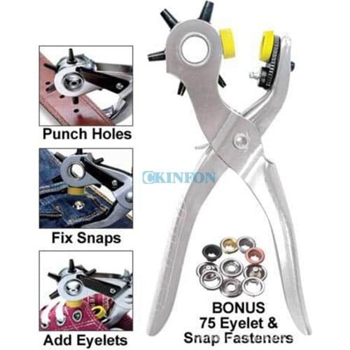 DHL 100PCS Perforator Complete Home Mending Solution 5 Hole Sizes Add Holes (Size: 21.5 cm)