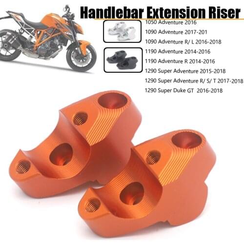 For 1290 1050 1190 ADV Motor Handlebar Grip Lever Raised Extend Move Up 30mm Back 20mm Bar Clamp Mount Riser Bracket Kit