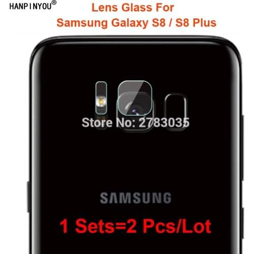 For Samsung Galaxy S8 Plus S8+ Clear Ultra Slim Back Camera Lens Protector Rear Flash Light Cover Tempered Glass Film
