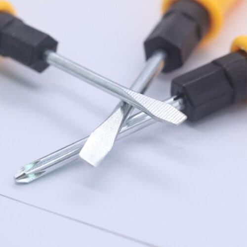 2 Sides Phillips and Slotted Double Head Screwdrivers Portable Repair Tools