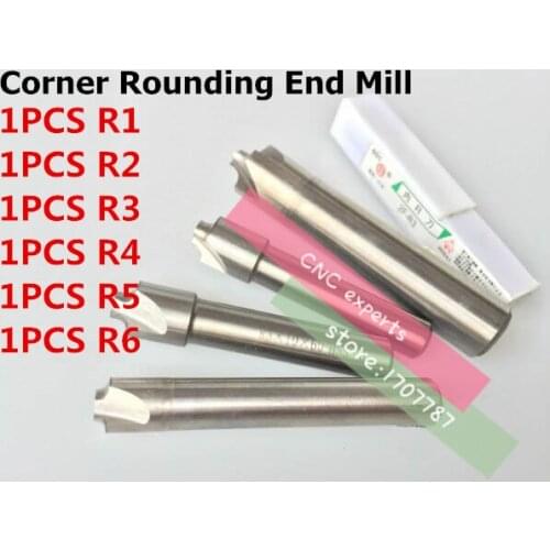 Free Shipping - 6pcs New 2/4F Corner Rounding End Mill R1.0-R6.0 Endmill Tool Milling Cutter