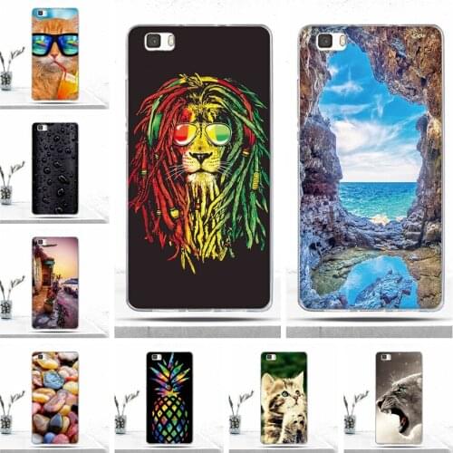 Cool Cases For Huawei Ascend P8 Lite P8lite Case Soft Silicon TPU Phone Cover Case for Huawei P8Lite P8 lite Cover Luxury Fundas