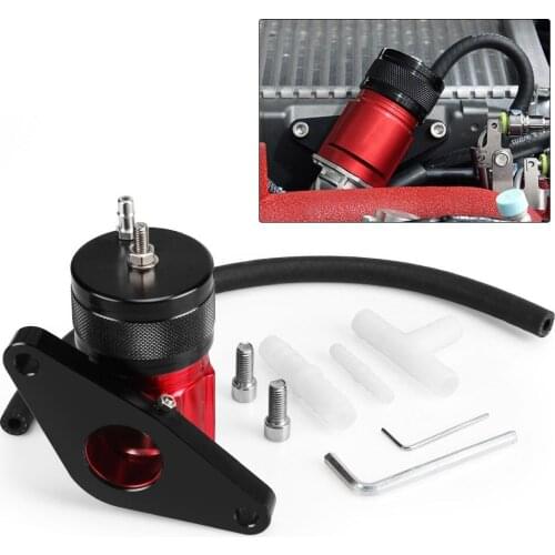 Red Turbo Blow Off Valve Adjustable Recirculating Blow Off Valve For 02-07 Subaru WRX And 04-18 STI RS-BOV051