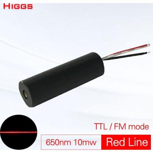 High quality 650nm 10mw red line TTL frequency moduletion laser module Laser scanning marking accessories 0-50KHz Customizable