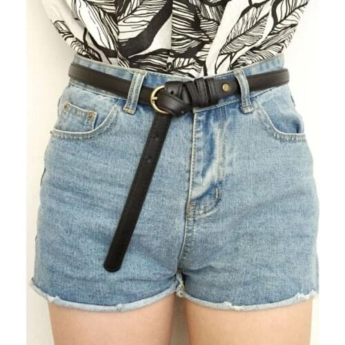 Fashion Belt Lady Women Girl Luxury Vintage Metal Buckle PU Leather Belt Thin Waistband Belt Waistbelt Belts PD-0032