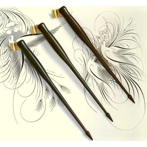 Oblique Calligraphy Pen Holder English Copperplate Script Antique Solid Wood Dip Pen Holder Dip Pen